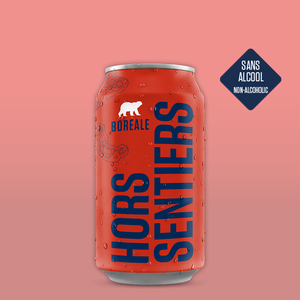 Bière sans alcool Rousse Hors Sentiers de Boréale en canette